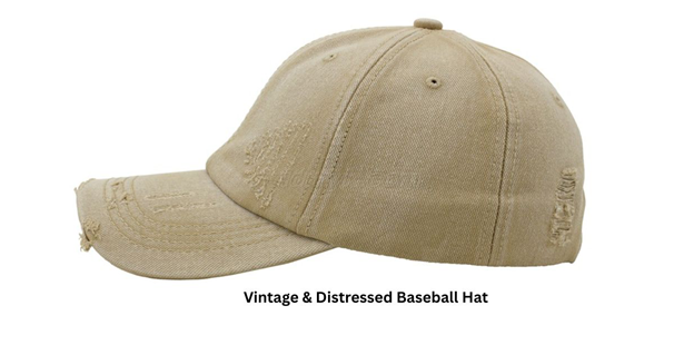 custom vintage & distressed baseball hats