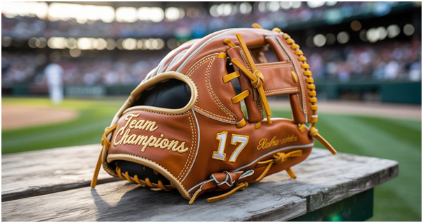 custom embroidery baseball gloves
