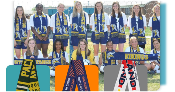 custom scarves strengthen team identity